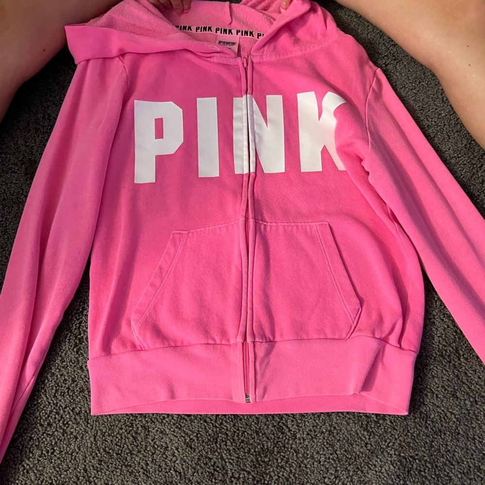 PINK jacket never worn(no tags) no staining